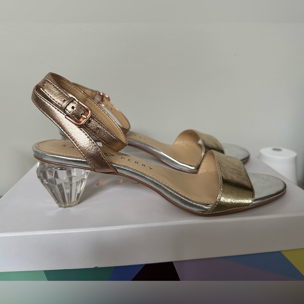 Katy Perry Collections Metallic Gold Heels